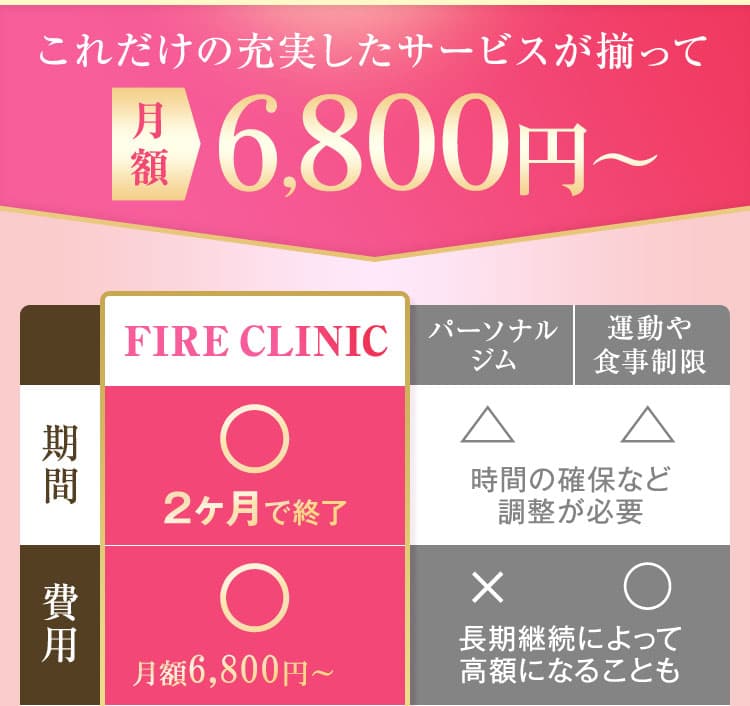 これだけの充実したサービスがそろって月額4200円