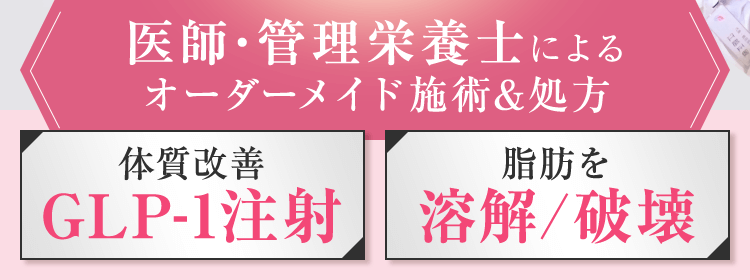 医師・管理栄養士によるオーダーメイド施術＆処方