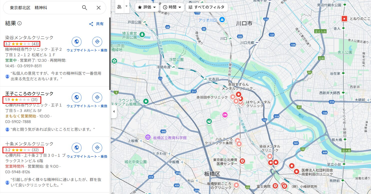 北区マップ