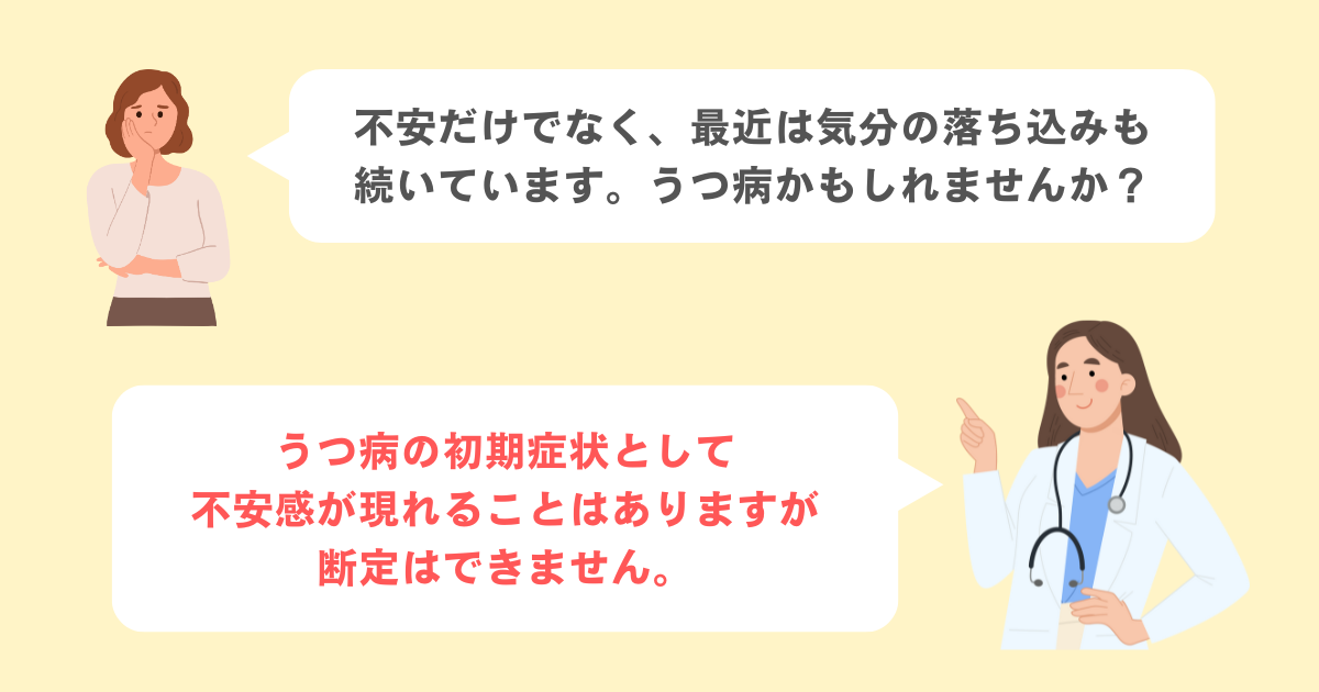 Q3：急に不安感に襲われるのは、うつ病のサインなのでしょうか？