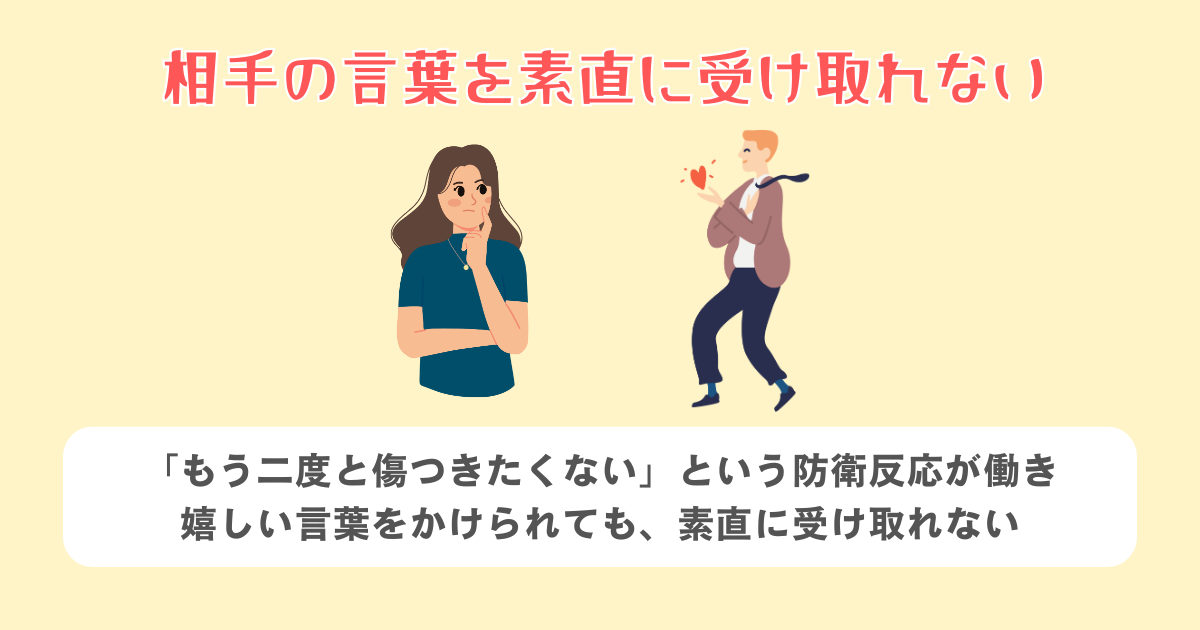 相手の言葉を素直に受け取れない