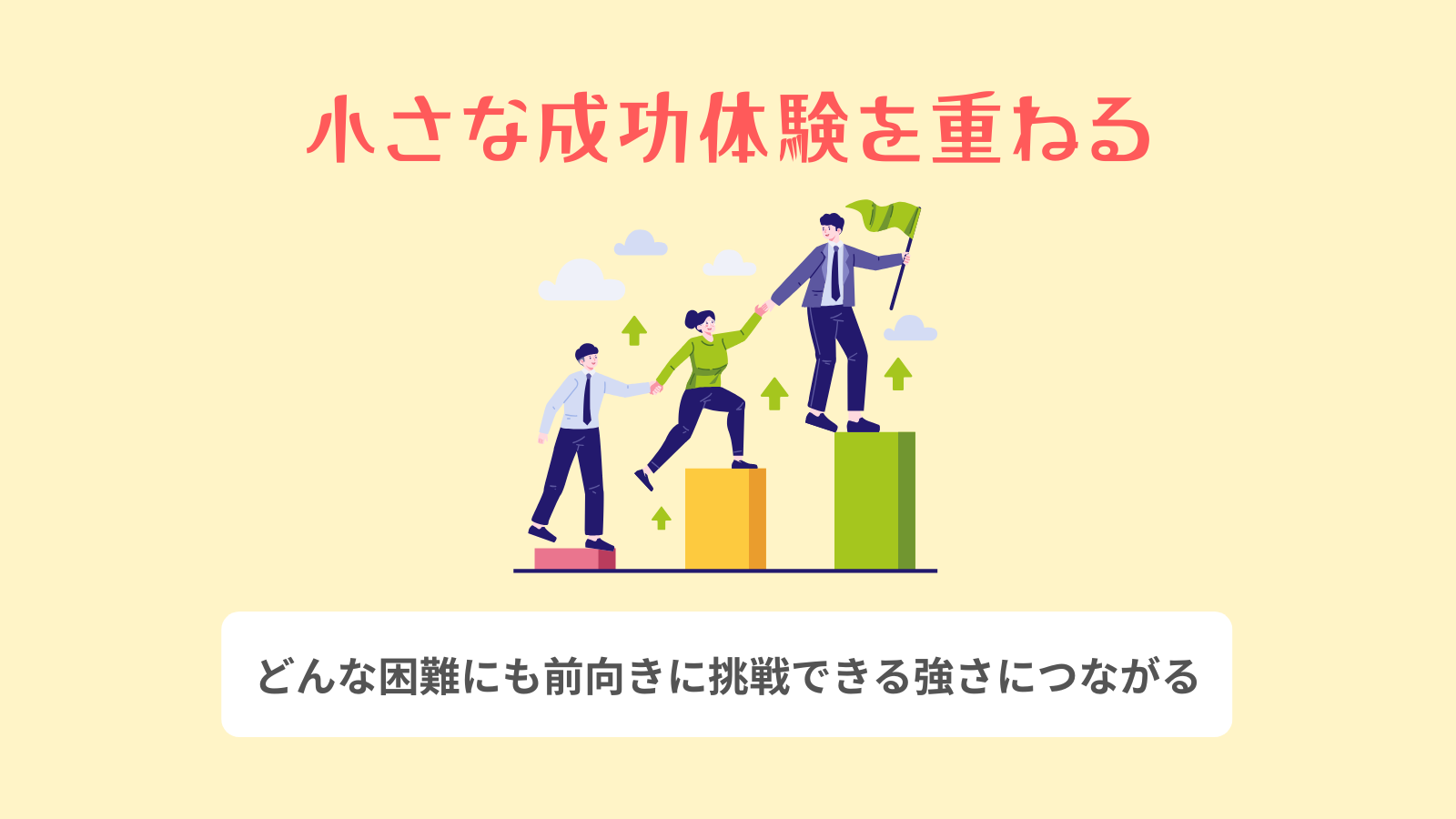 小さな成功体験を重ねる