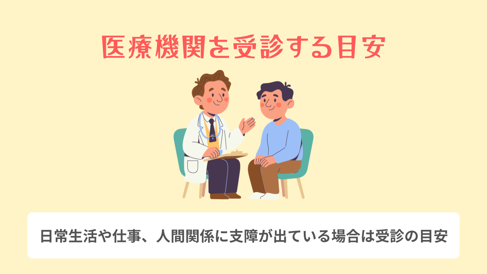 医療機関を受診する目安