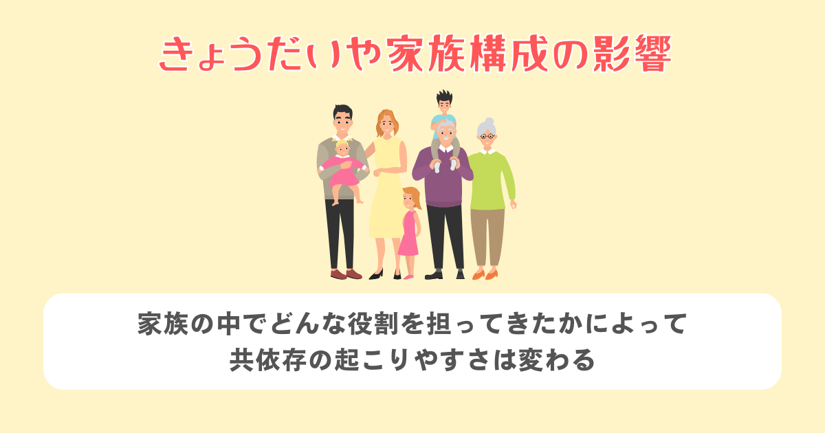 きょうだいや家族構成の影響