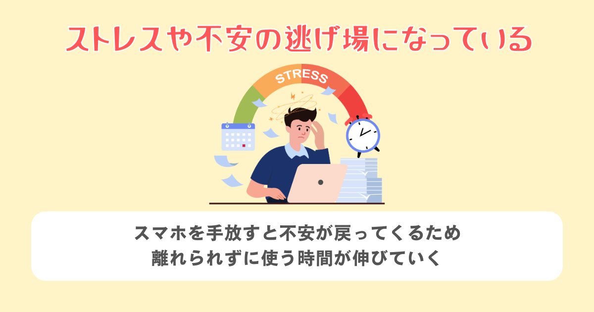 ストレスや不安の逃げ場になっている